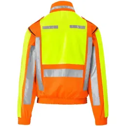 Metro Two-Tone Hi-Viz Reflective Zip-Off Jacket Back Sleeves